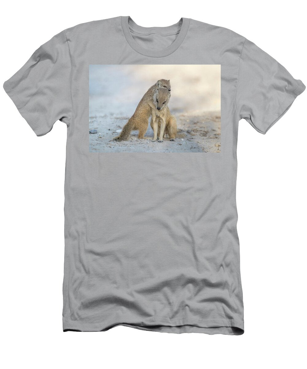 Yellow Mongoose and Young Kgalagadi Transfrontier Park Ann Steve Toon Natureplcom T-Shirt