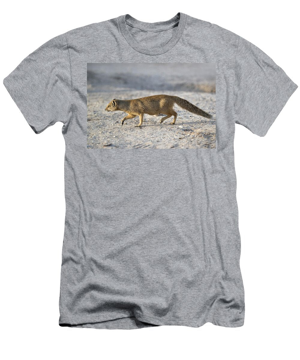 Yellow Mongoose on the Move Kgalagadi Transfrontier Ann Steve Toon Natureplcom T-Shirt