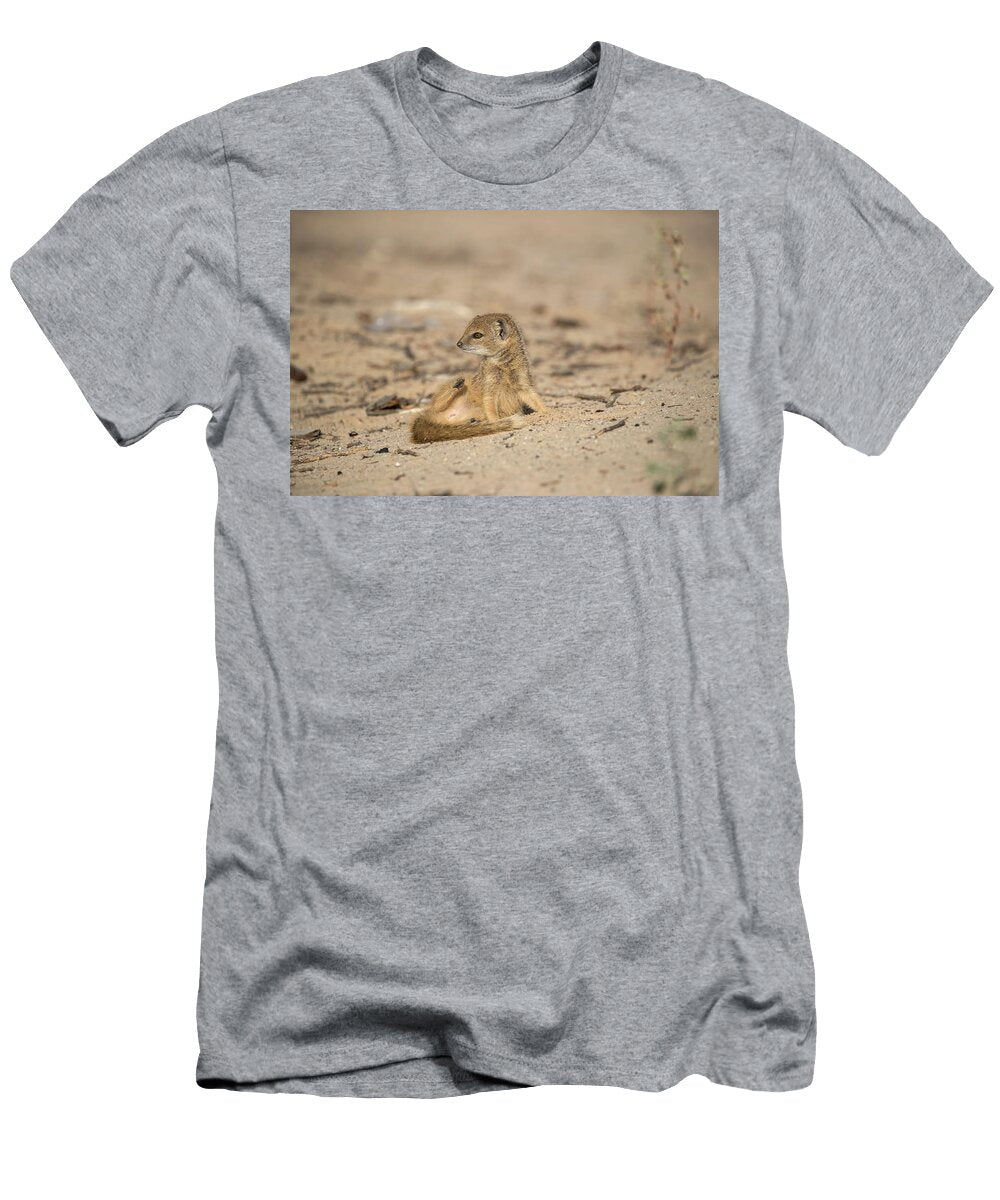Yellow Mongoose Pup Kgalagadi Transfrontier National Park Ann Steve Toon Natureplcom T-Shirt