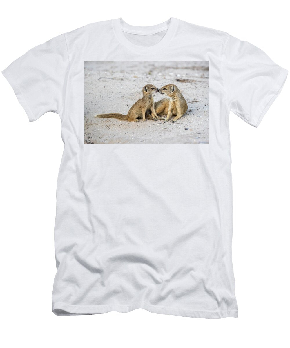 Yellow Mongoose with Pup Kgalagadi Transfrontier National Ann Steve Toon Natureplcom T-Shirt