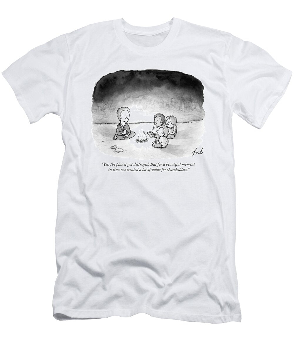 Yes the Planet Got Destroyed But for a Beautiful Moment Tom Toro No Index T-Shirt