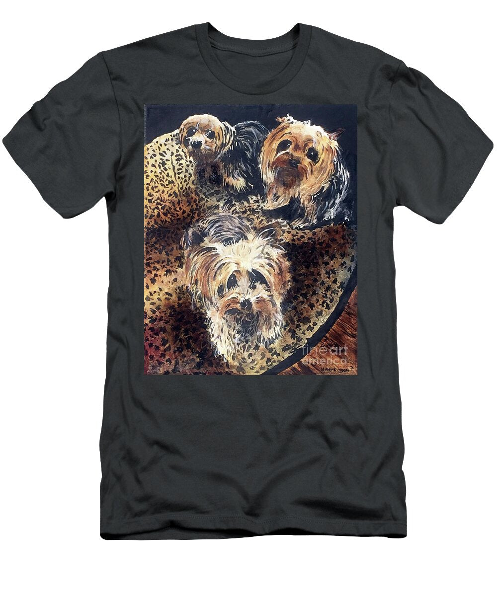 Yorkies Three Monte Toon T-Shirt