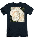 You Are Exactly Where You Need to Be White Beautiful Flowers Nature Roses Maribel Salcido T-Shirt