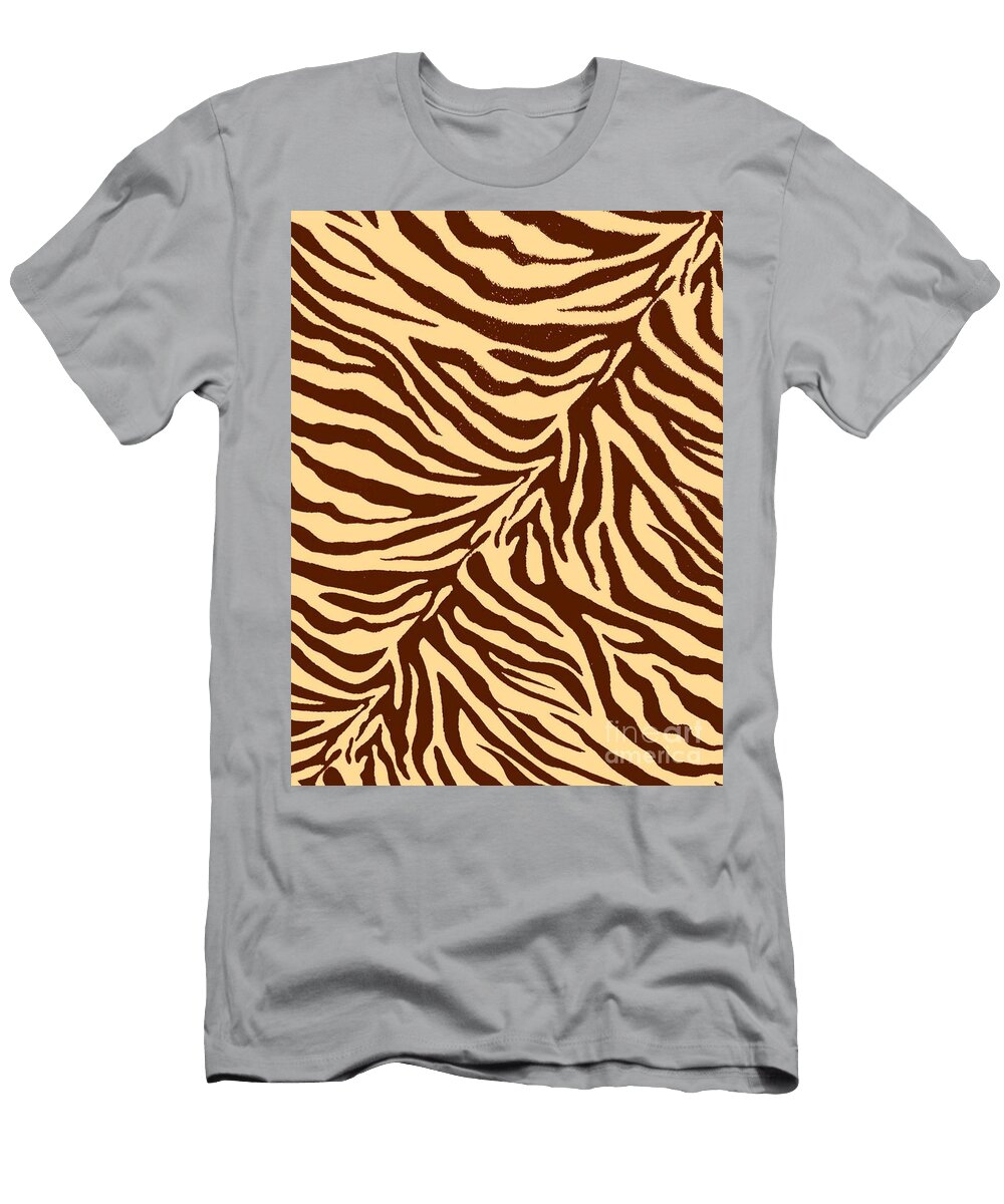 Zebra 2 Shades of Brown Yonni H T-Shirt