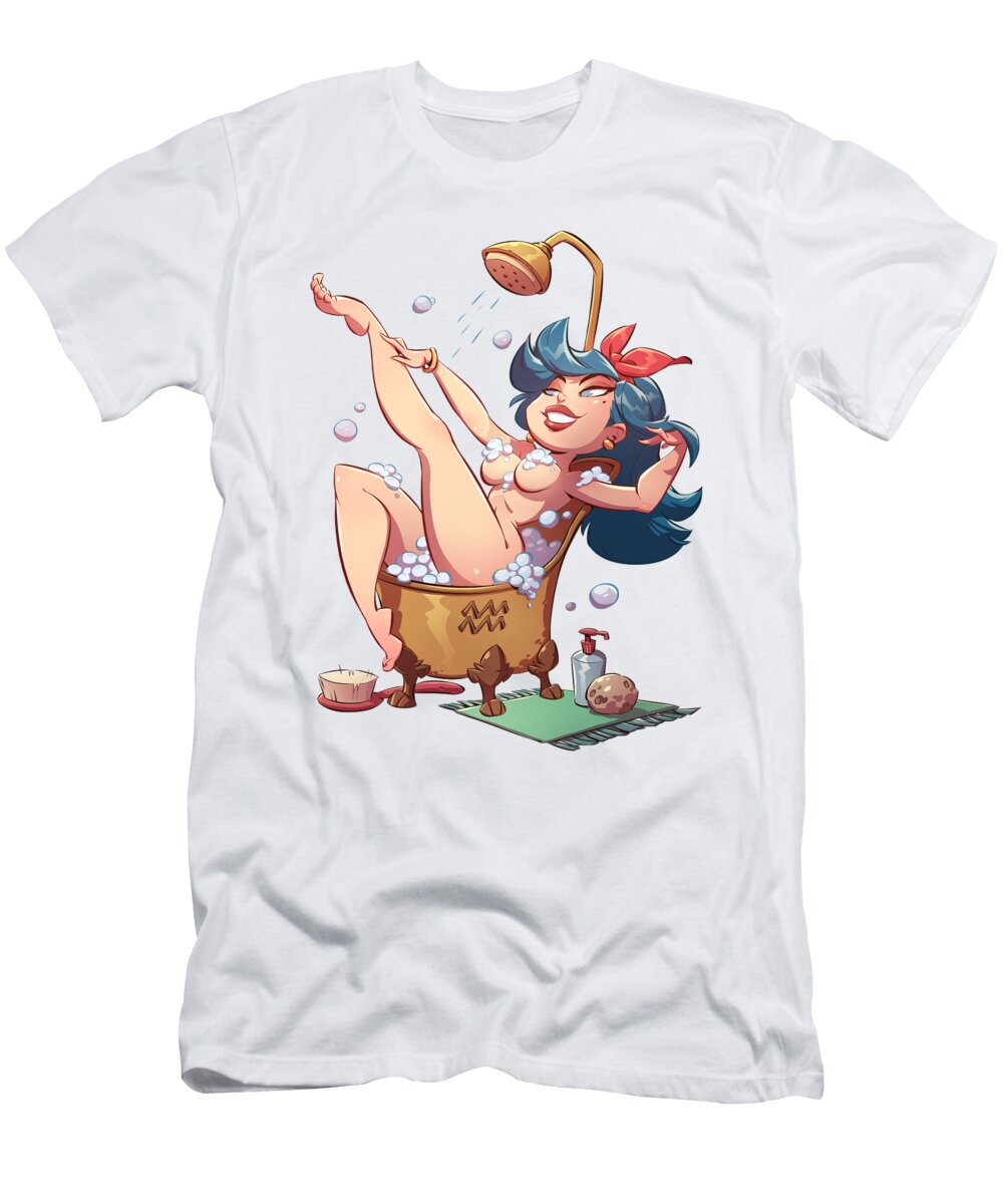 Zodiac Aquarius Nicola Saviori T-Shirt